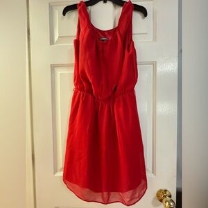 Lush Red Sleeveless Dress